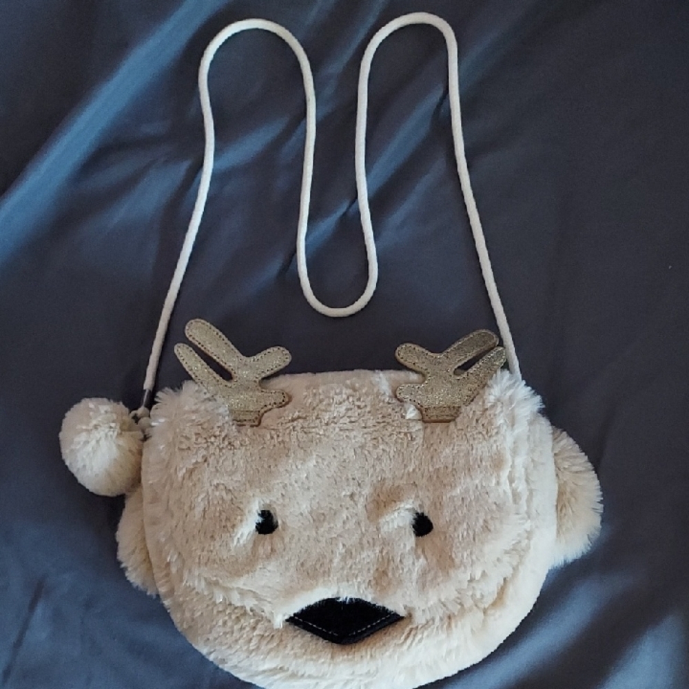 Cute Cream Reindeer Kids Shoulder Bag